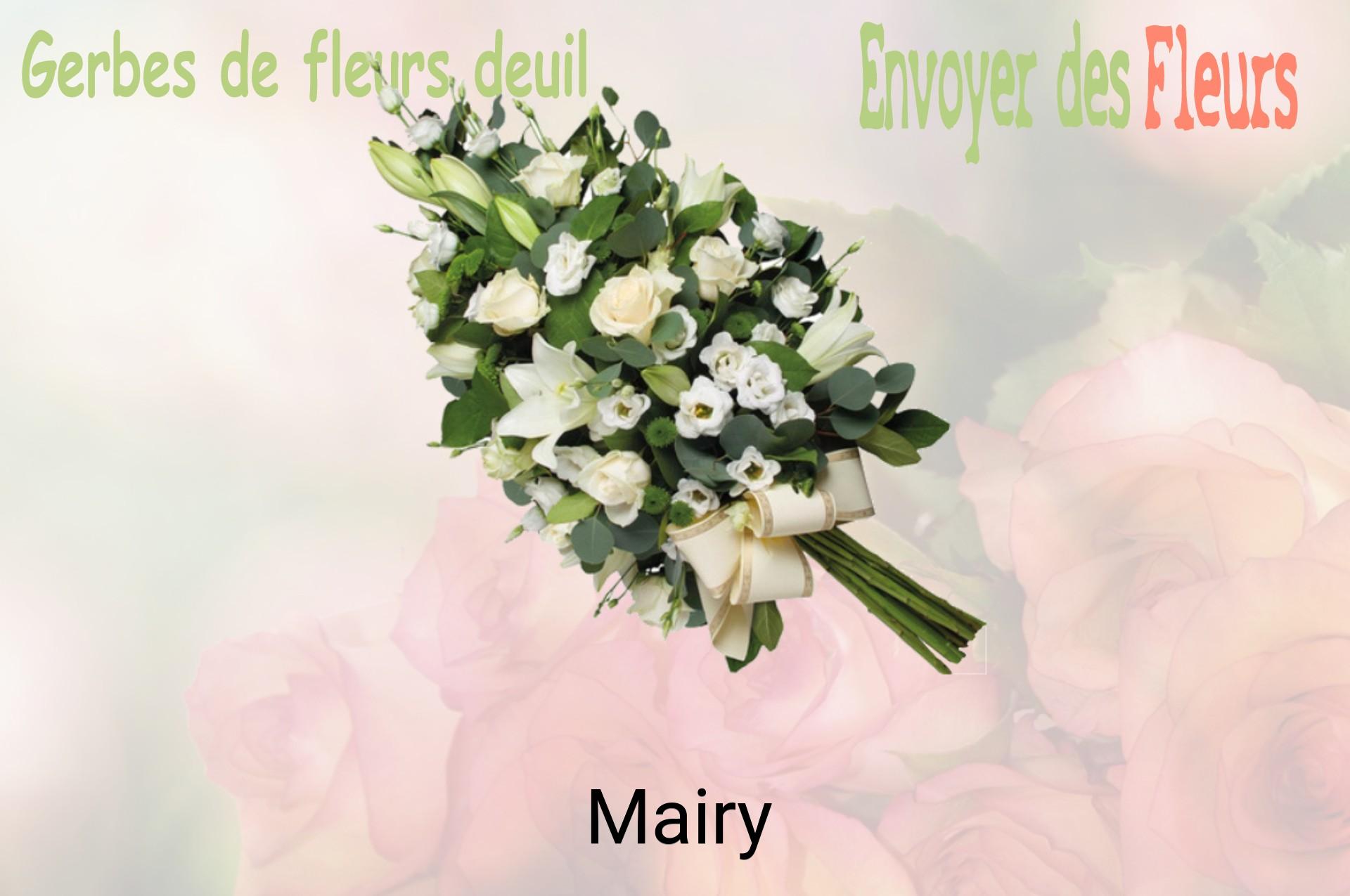 Gerbe de fleurs de deuil livrée à Mairy